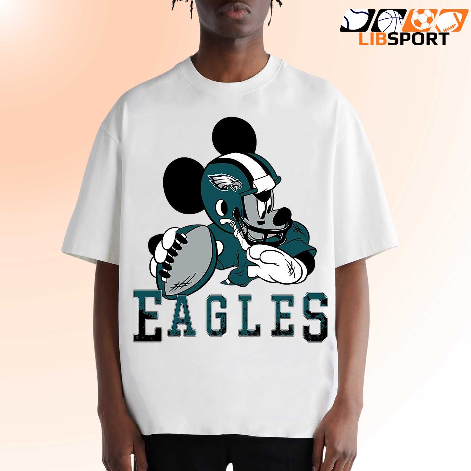 Philadelphia Eagles Mickey Mouse Playing T-Shirt, Disney Game Day Fan Tee, Unisex T-Shirt